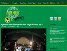 Tablet Screenshot of bgreenfestival.com